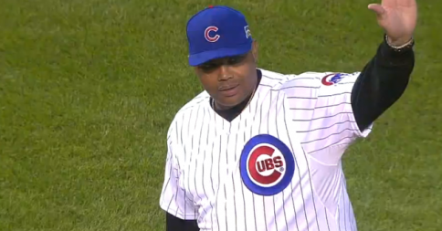 Charles Barkely Throws out “Turrible” First Pitch at Chicago Cubs Game