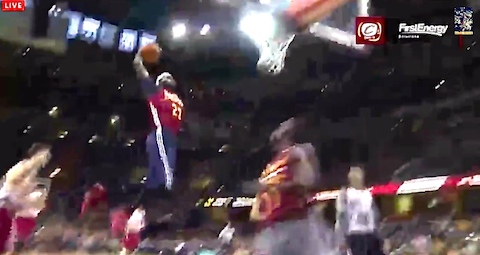 Kyrie Irving Goes Between the Legs: Finds LeBron for the Dunk