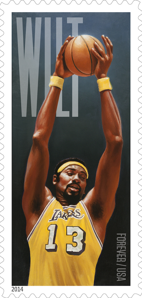 Untied States Postal Service Releases Wilt Chamberlain Stamp