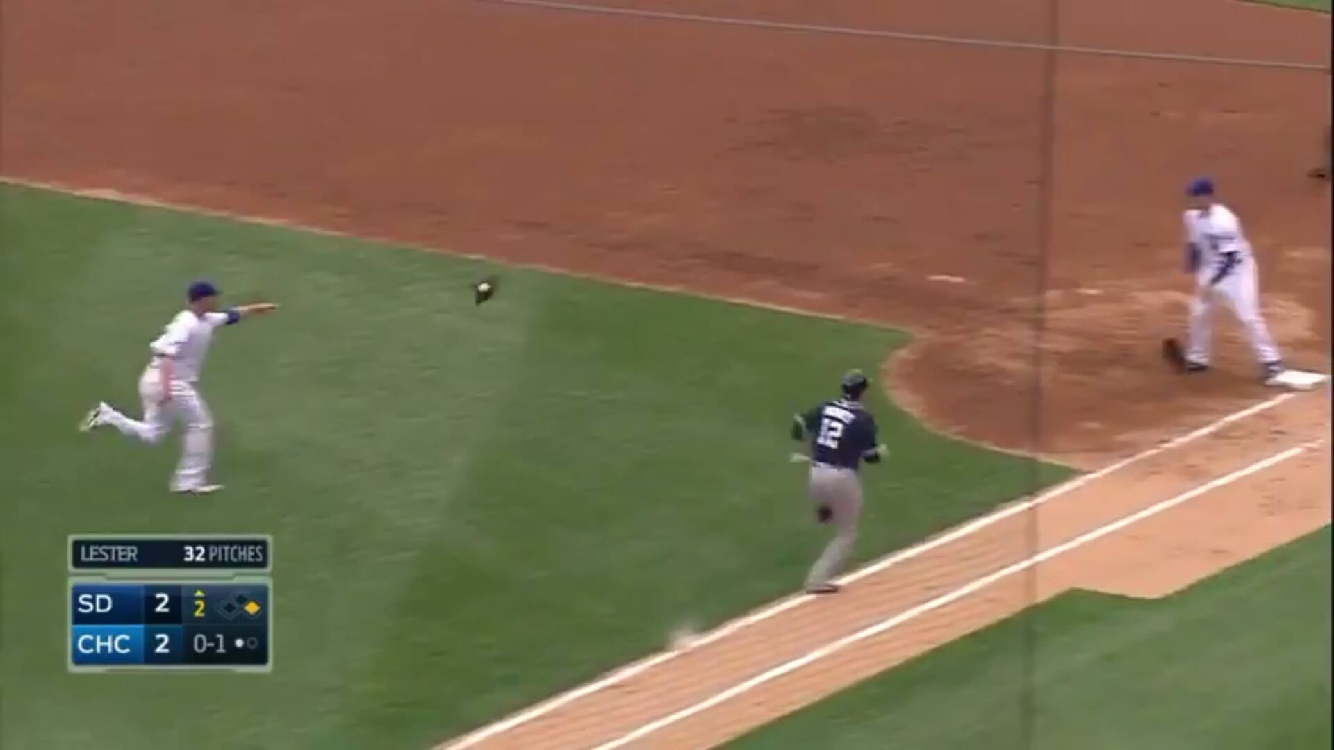 VIDEO: Jon Lester Throws Glove to First Base For Putout of Clint Barmes
