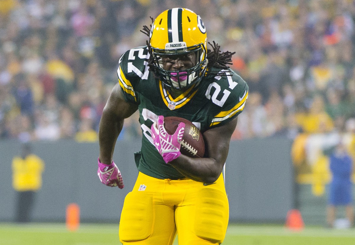 Eddie Lacy on Pace to Become Packers All-Time Leading Rusher in Less Time Than Ahman Green