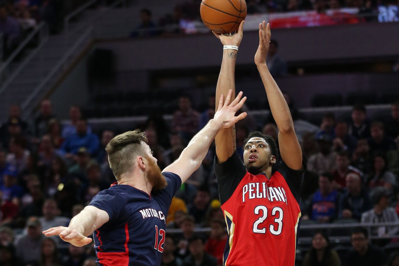 Pelicans Star Anthony Davis Records 59 Point 20 Rebound Game vs. Pistons
